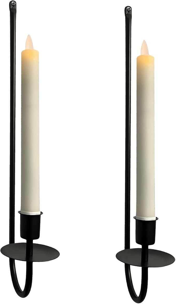 Metal Wall Candle Sconces Holder - Modern Candle Sconces Wall Decor Set of 2, Hanging Wall Candle... | Amazon (US)