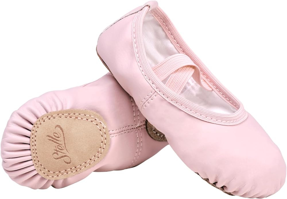 Stelle Ballet Shoes for Girls Toddler Ballet Slippers Soft Leather Boys Dance Shoes for Toddler/L... | Amazon (US)