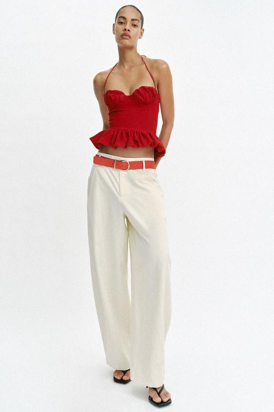COMBINED BOUCLÉ TOP | Zara US