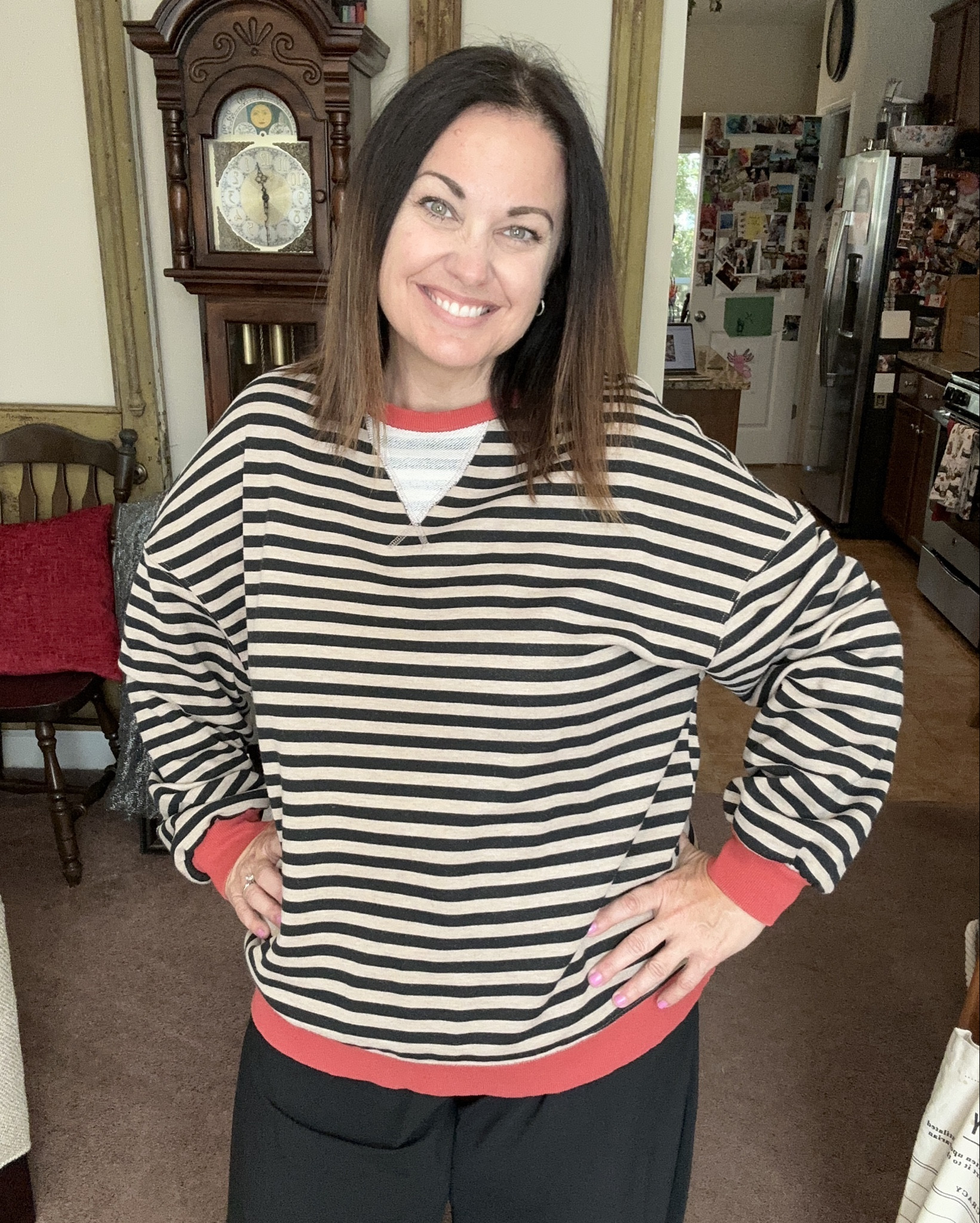 Stripes and barrel pants are bringing in the spring  weather!!

#LTKFindsUnder50 

#LTKOver40 #LTKMidsize