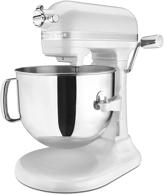 KitchenAid KSM7586PFP 7-Quart Pro Line Stand Mixer Frosted Pearl White | Amazon (US)