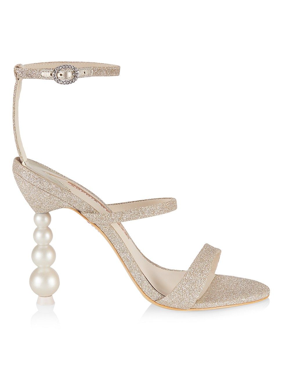 Rosalind Pearl Glitter Sandals | Saks Fifth Avenue