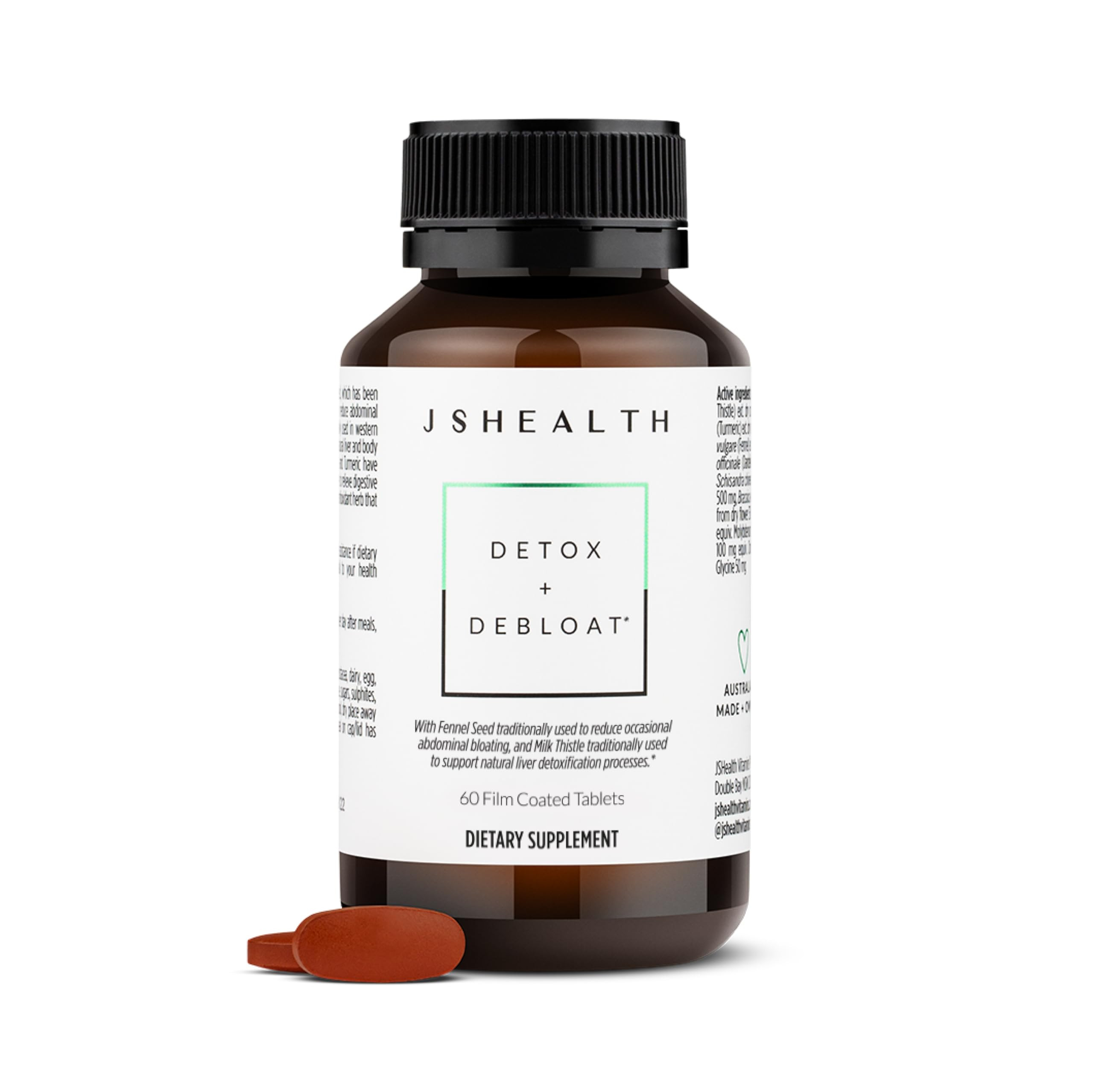 JSHealth Vitamins Detox and Debloat Liver Health Formula | Liver Detox Pills | Debloating Formula... | Amazon (US)