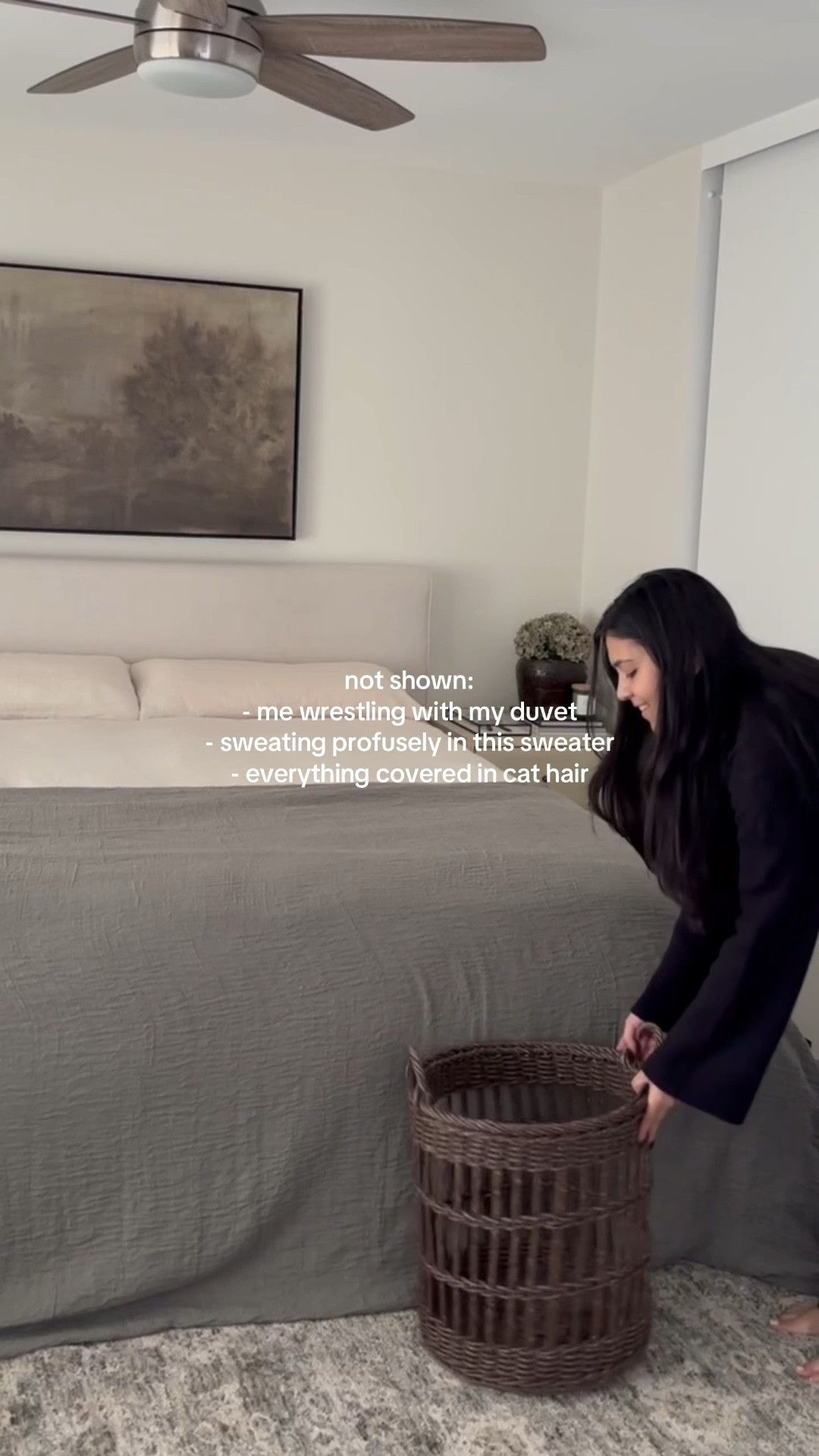 Bed frame | living spaces dean sand bed 
Green blanket & basket | Homegoods

Bedroom, moody bedroom, neutral bedroom, bedroom ideas, bedroom inspo, bedroom refresh, neutral bedding, bedding refresh, linen bedding 

#LTKSeasonal #LTKHome #LTKdayinmylife