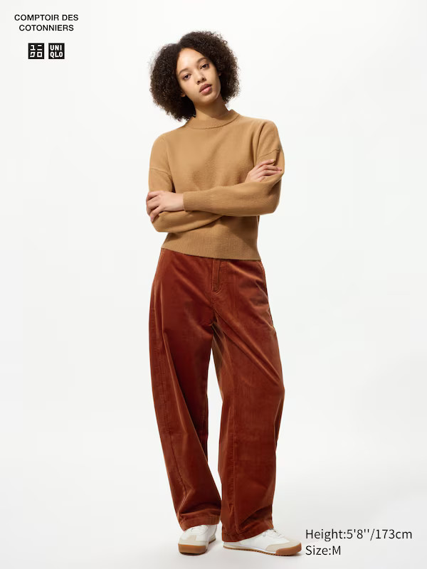 Corduroy Curve Trousers (Longer) | UNIQLO (UK)