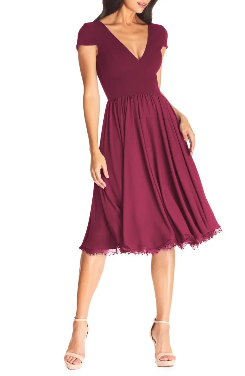 Corey Chiffon Fit & Flare Cocktail Dress | Nordstrom