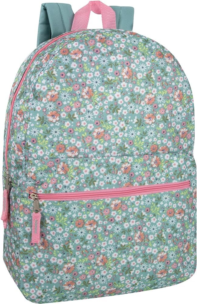 Girls' All Over Printed Backpack 17 Inch Backpack for Girls With Padded Straps | Amazon (US)