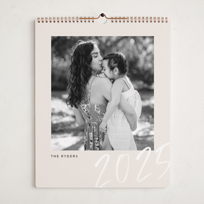 "brushed trio" - Customizable Photo Calendars in Beige by Summer Winkelman. | Minted