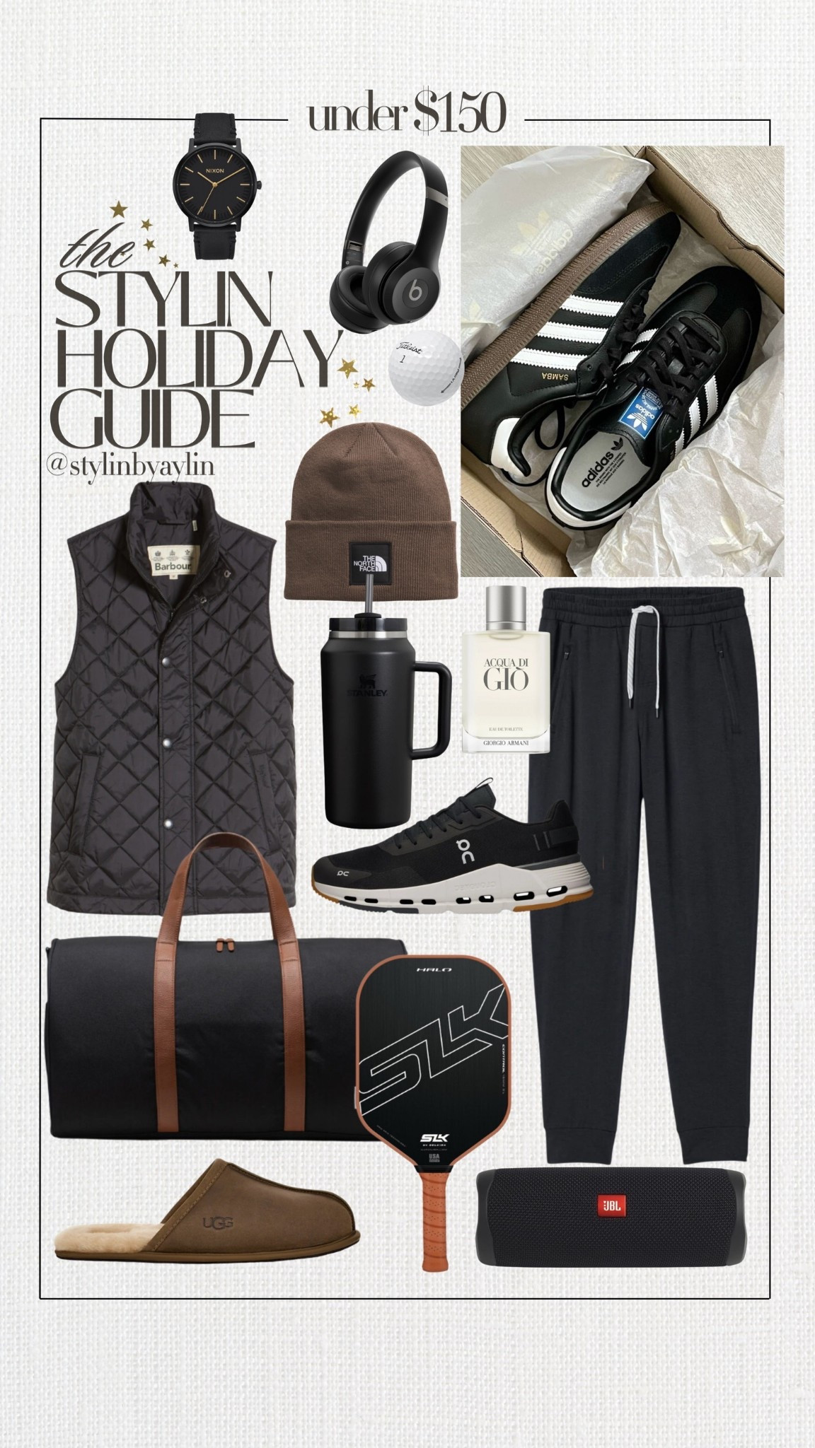 The Stylin Holiday Gift Guide: gifts for him under $150✨
StylinByAylin, Aylin #gifts #giftsforhim #holidayseason

#LTKHoliday #LTKGiftGuide #LTKMens