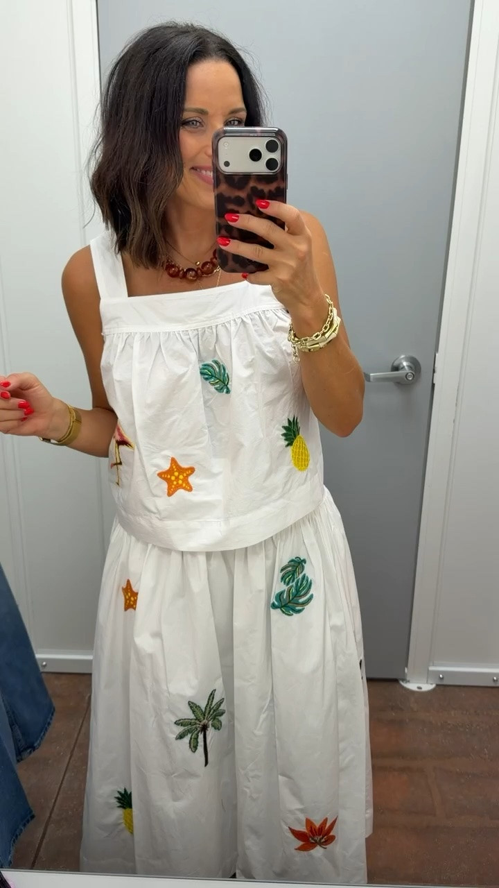 This Walmart set looks so much more expensive than it is! 🤍 The embroidered details give it such an Anthropologie vibe, and I love that you can wear the top and skirt together or mix them with other pieces.

✨ Wearing an XS
✨ 5’3” for reference

#WalmartFashion #WalmartFinds #AffordableFashion #AnthroLookForLess #AnthroInspired #SummerStyle #MatchingSet #LTKStyle #LTKCreator #StyleOnABudget #WalmartStyle