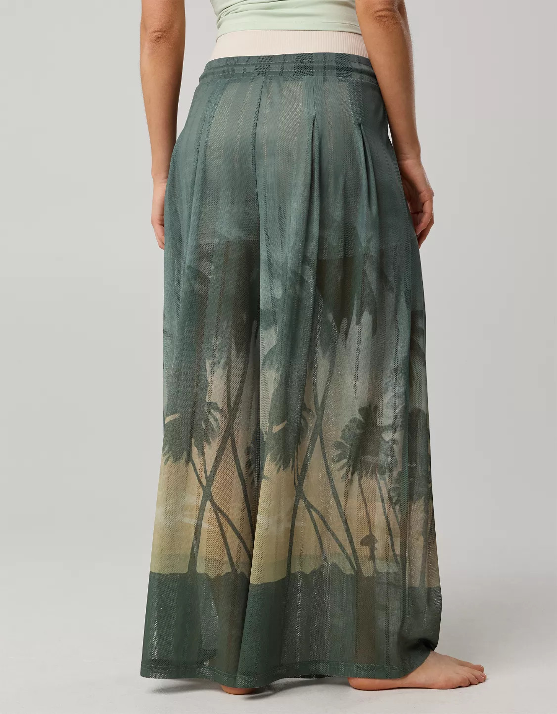 OFFLINE By Aerie Mesh Super Wide Leg Pant | Aerie