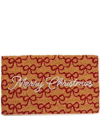 Southern Living Holiday Collection Merry Christmas Red Bow Print Doormat | Dillard's | Dillard's