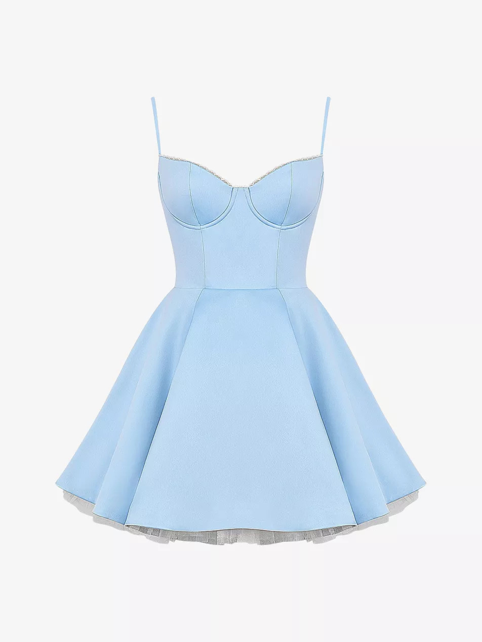 Minimoiselle tulle satin mini dress | Selfridges