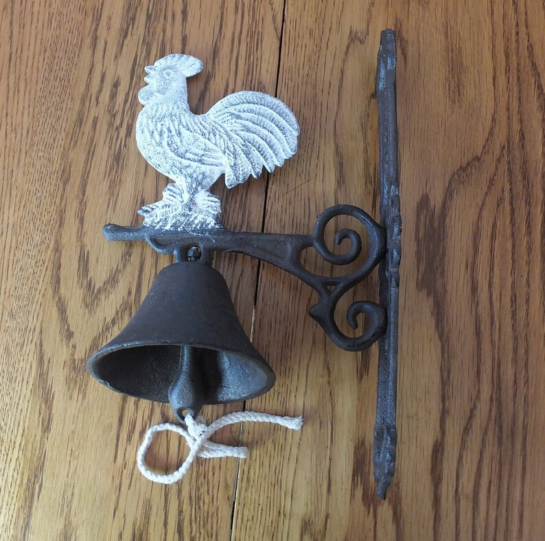 Vintage Cast Iron Rooster Wall Mount Dinner Bell | Etsy (CAD)
