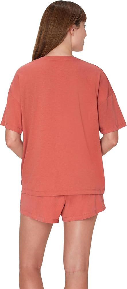 Hanes Women's Originals Supersoft Boxy T-Shirt & Sleep Shorts Set, Comfywear Lounge/Sleepwear at ... | Amazon (US)