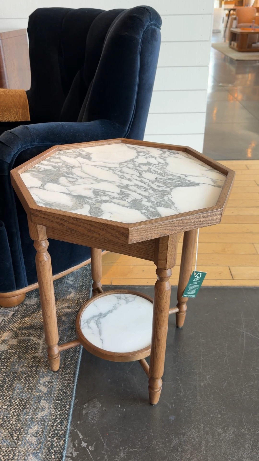 Such a unique accent table from Crate & Barrel! 😍 The Dunfield Side Table pairs a distinctive octagonal shape with a luxe marble top and warm barley brown oak that beautifully highlights the natural wood grain.🤎 I love how the mix of shape, rich wood, and marble gives it such a sophisticated, elevated look. I’ve linked it in my LTK! ✨ @Crate & Barrel  #accenttable #sidetable #homeaccent

#LTKHome #LTKSaleAlert