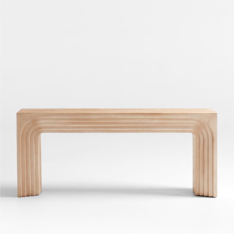 Valo 72" Pine Wood Console Table | Crate & Barrel