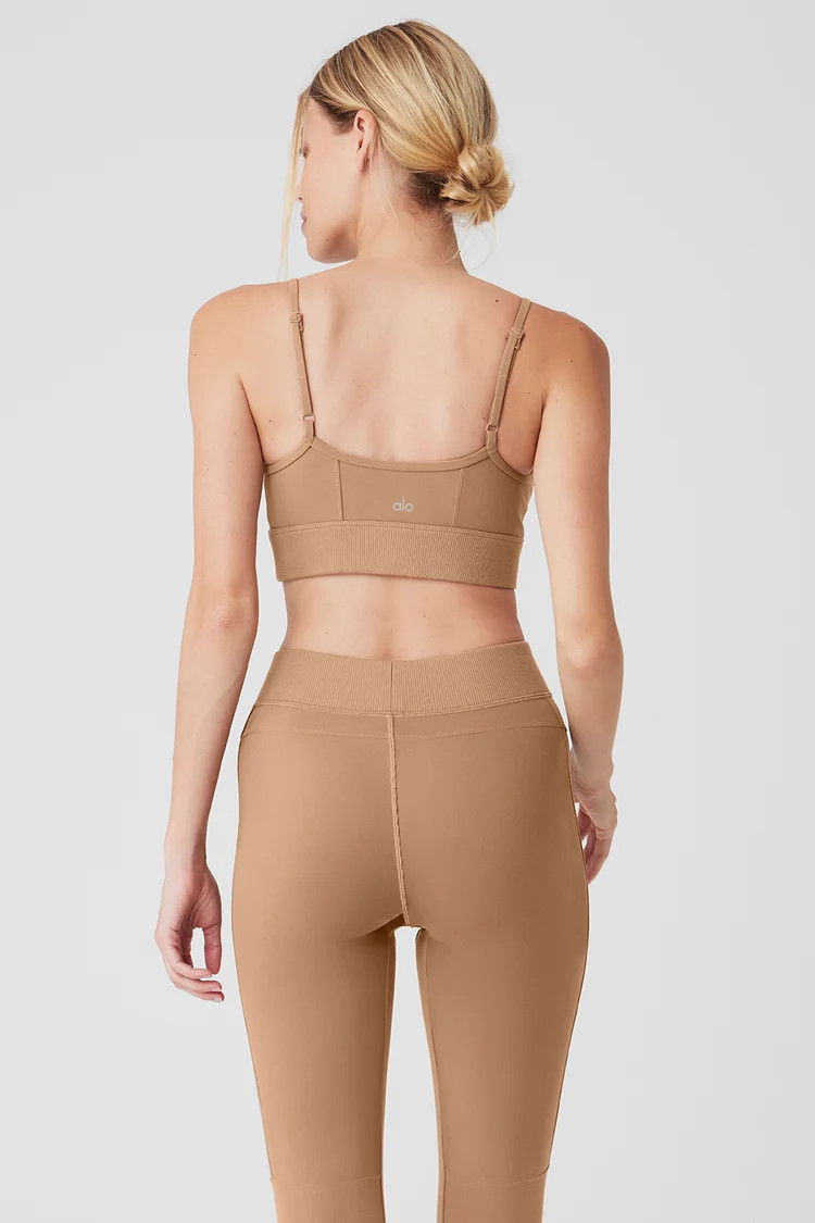Alosoft Head Start Bra - Toasted Almond | Alo Yoga