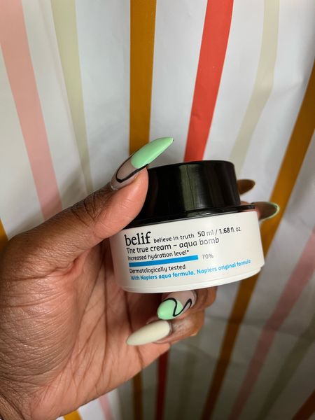 I don’t know what it is about the belif The True Cream Aqua Bomb, but my skin loves it! It moisturizes while controlling my oil production! It has a light lemon smell, but it nothing too strong. #skincare 

#LTKFind #LTKbeauty #LTKunder50