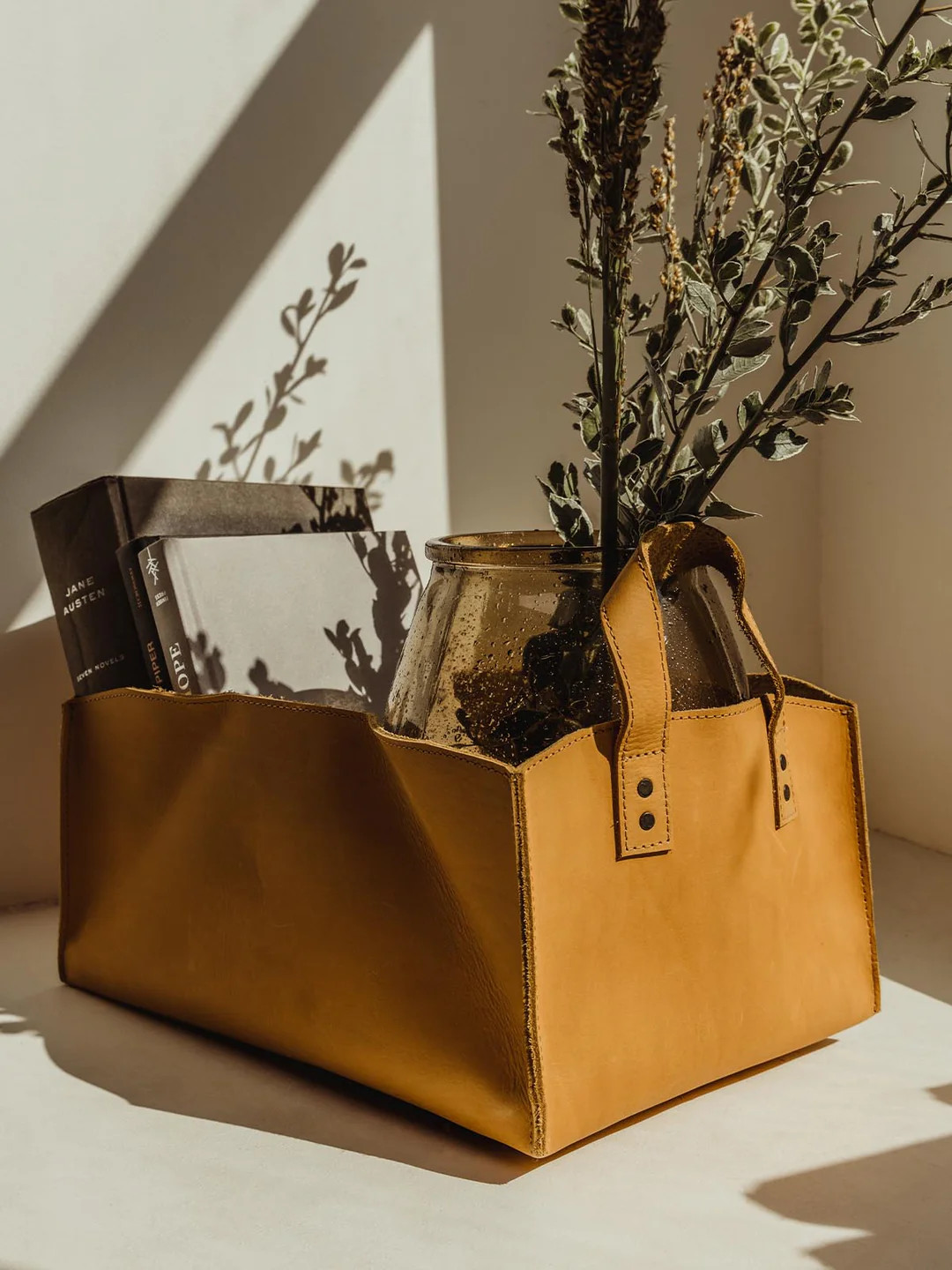 Leather Storage Bin | Joffa Marketplace