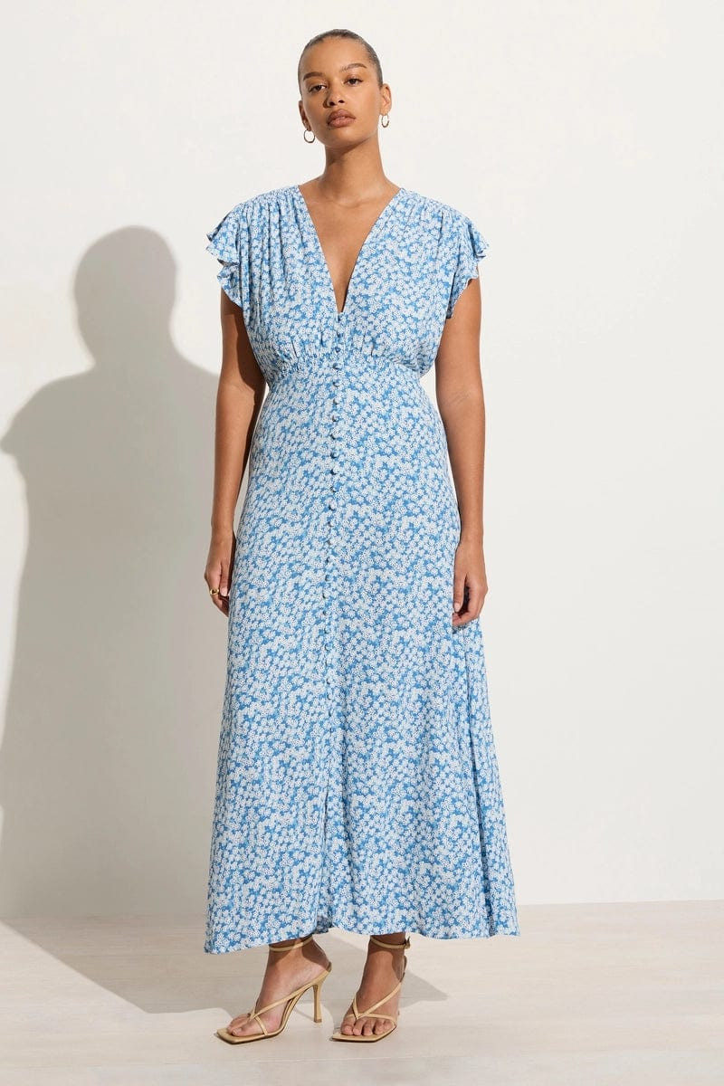 Magdelena Midi Dress Elka Floral | Faithfull (AU)