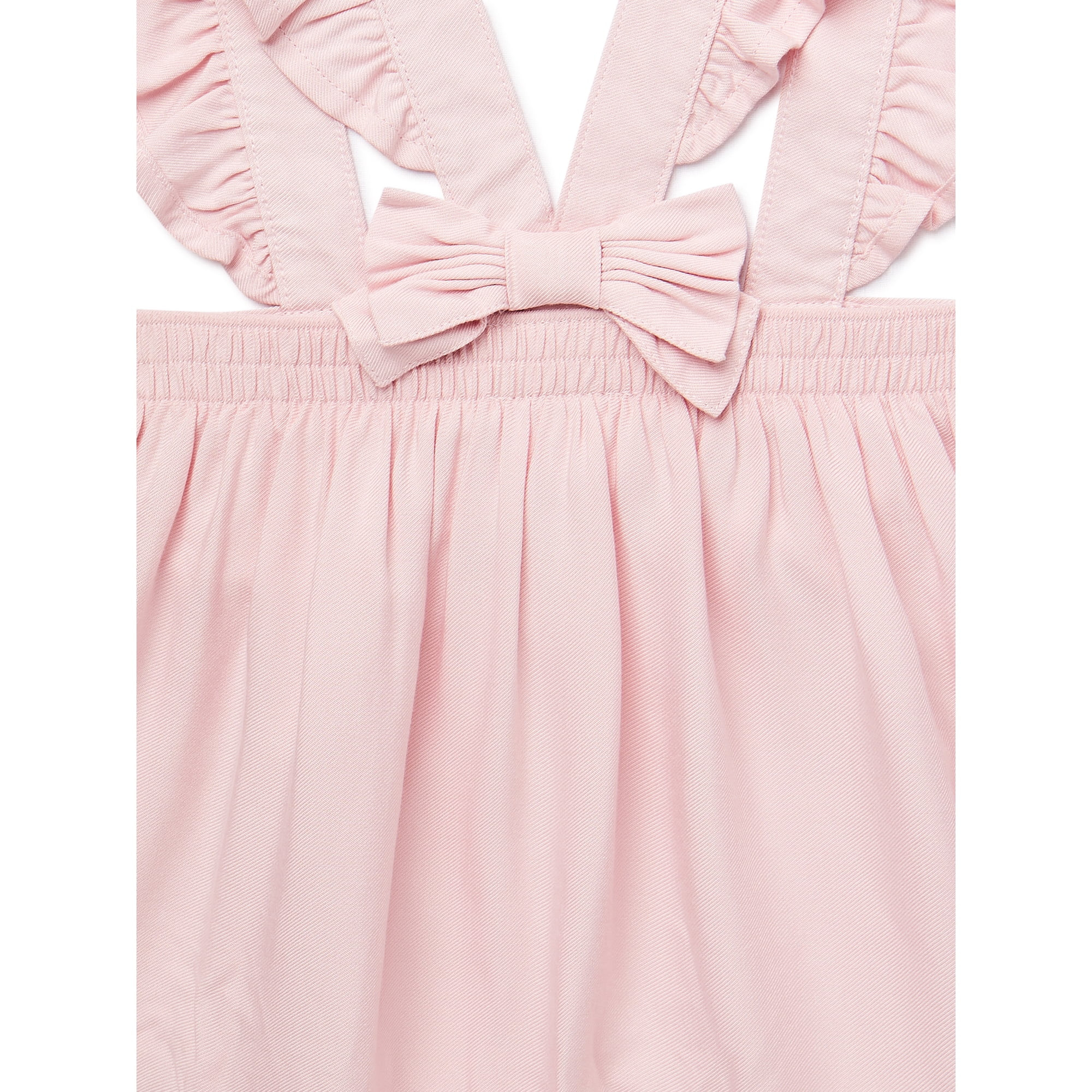 Wonder Nation Toddler Girls Pinafore Dress Set, Sizes 18M-5T | Walmart (US)