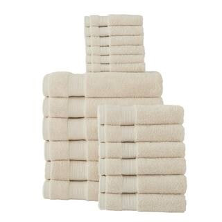 StyleWell HygroCotton Oatmeal Beige 18-Piece Bath Towel Set 6pcSet_Oatmeal18 - The Home Depot | The Home Depot