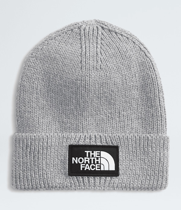 The North Face TNF™ Logo Box Cuffed Beanie: Medium Grey Heather | The North Face (US)