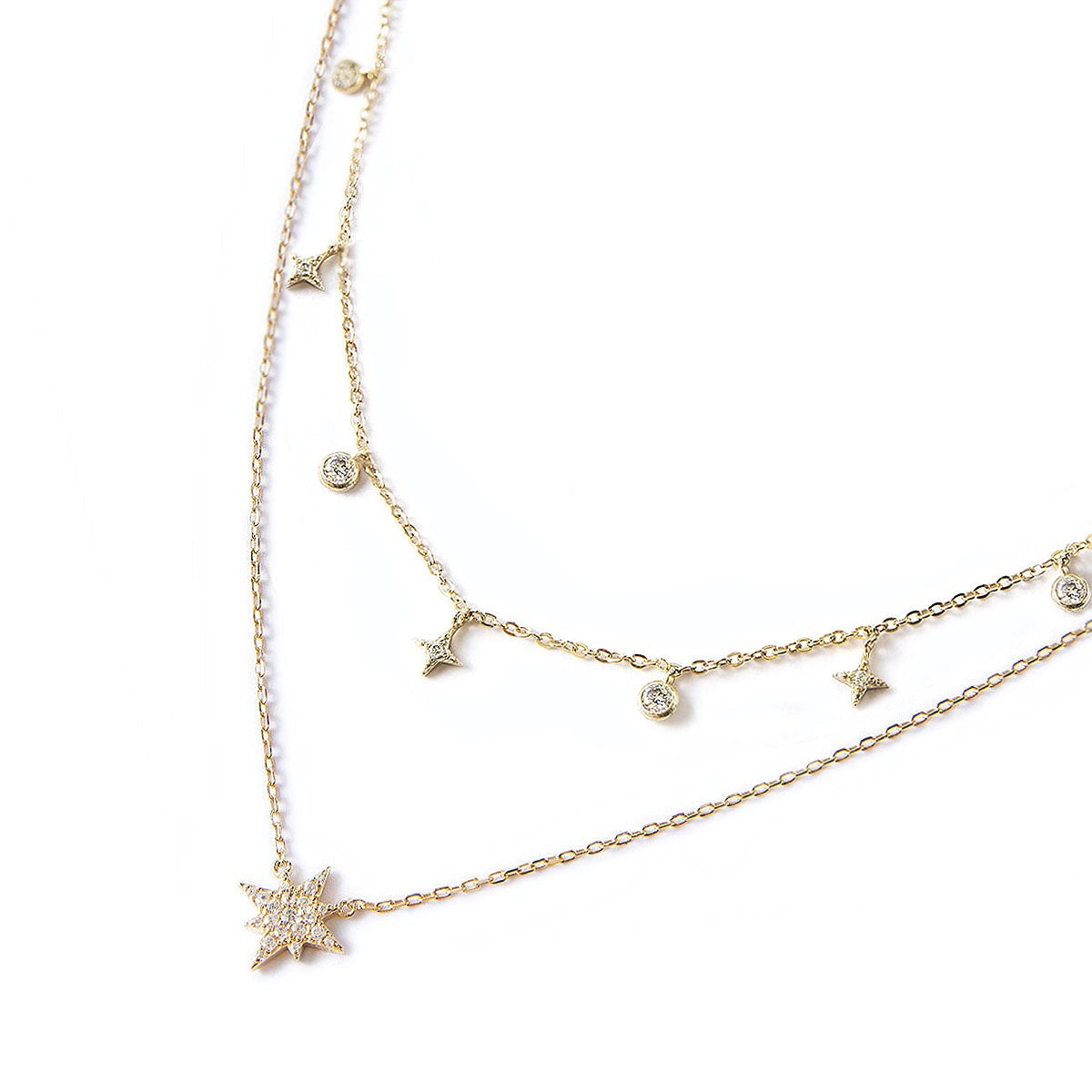 Stella Star Dangle Layered Duo | AMY O
