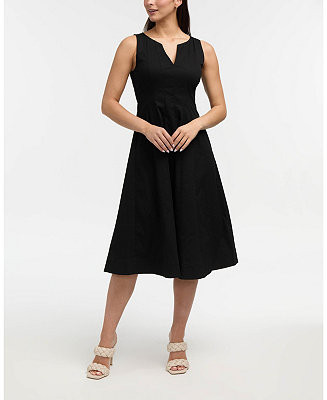 Women's Sleeveless Paneled Midi Dress | Macy's