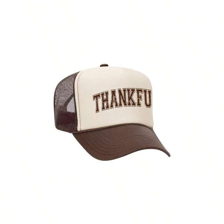 Thankful Varsity | Foam Trucker Hat | SHEIN