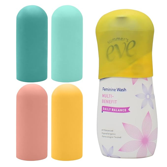 4 Pack Leak Proof Sleeves for Travel Container, Toiletry Covers for Leak Proofing in Luggage, Sil... | Amazon (US)