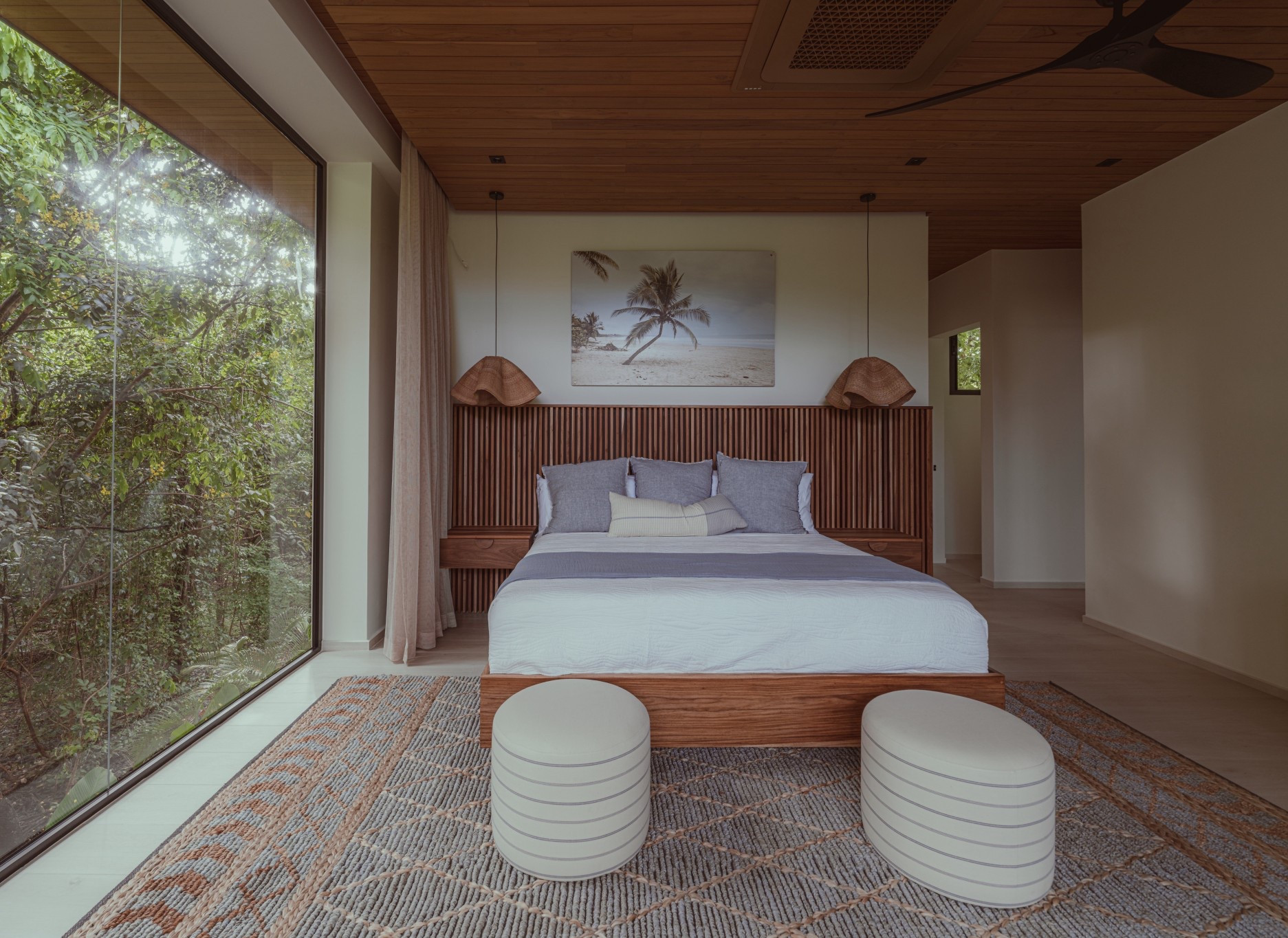 Not just a bedroom—an experience. 🌴 Jungle greens, ocean blues, and poolside calm all in one view. 🌊

#interiordesign #bedroom #homedecor

#LTKHome #LTKTravel #LTKStyleTip