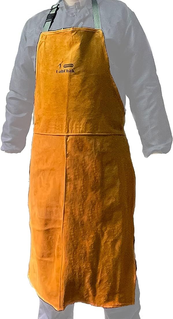 Leather Work Shop Apron, Buckle straps, Heat & Flame Resistant Heavy Duty Welding Apron | Amazon (US)