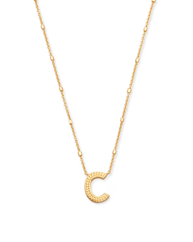 Letter C Pendant Necklace in Gold | Kendra Scott | Kendra Scott