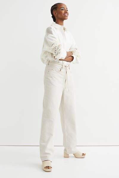 Tie-belt Jeans | H&M (US + CA)