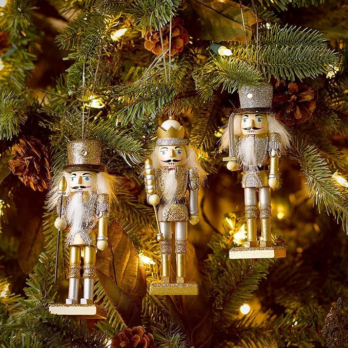 Kurt Adler Hanging Nutcracker Ornament Set of 3 | Amazon (US)