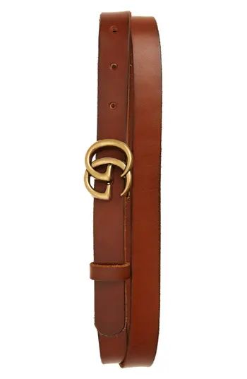 Women's Gucci Leather Belt, Size 75 - Cuir | Nordstrom