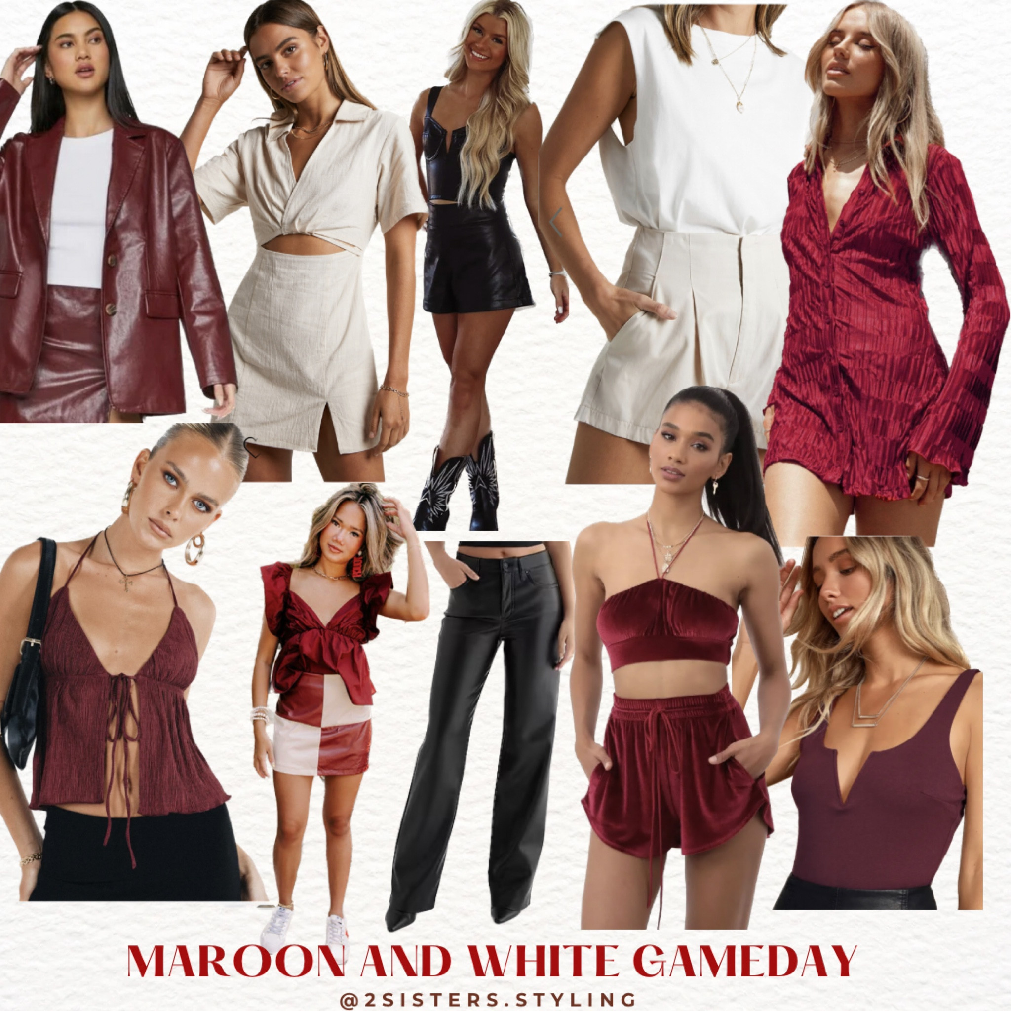 Maroon and white GAMEDAY! 

#LTKunder100 

#LTKstyletip #LTKSeasonal