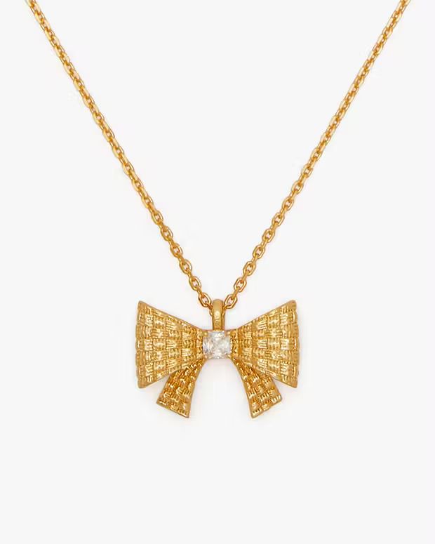 Wrapped In A Bow Mini Pendant | Kate Spade (US)