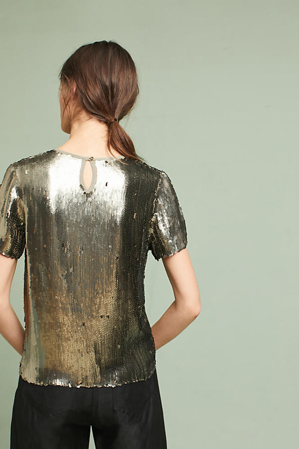 Sequin Sparkle Tee | Anthropologie (US)