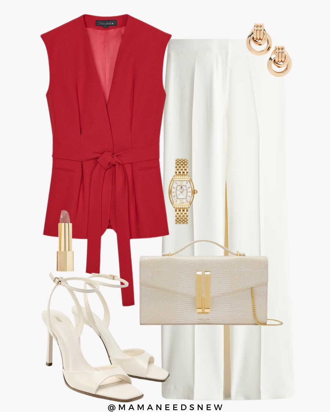 A spring / summer outfit with belted vest, trousers, heels & clutch bag great for date night, girls night or event ❤️

#LTKItBag #LTKSaleAlert #LTKStyleTip