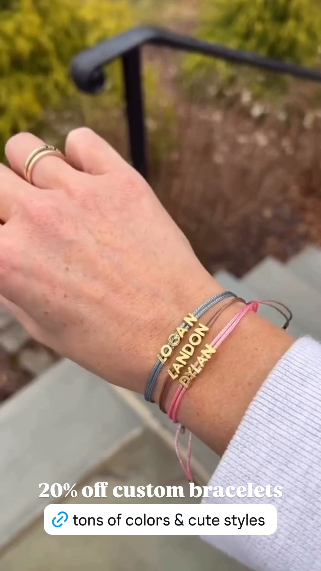 20% off custom bracelets - tons of cute styles and colors 

#LTKSaleAlert