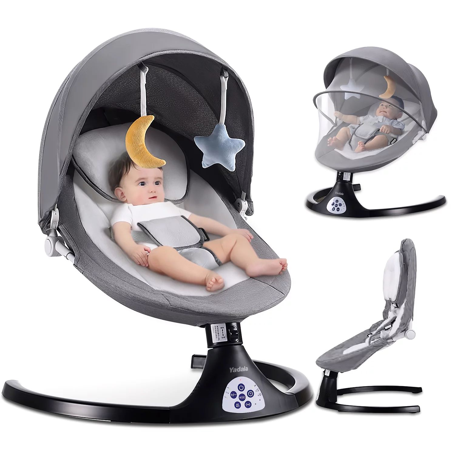 Baby Swing for Infants, Portable Swing with 5 Speed, Remote Control Rocker Adjustable Seat for Ne... | Walmart (US)