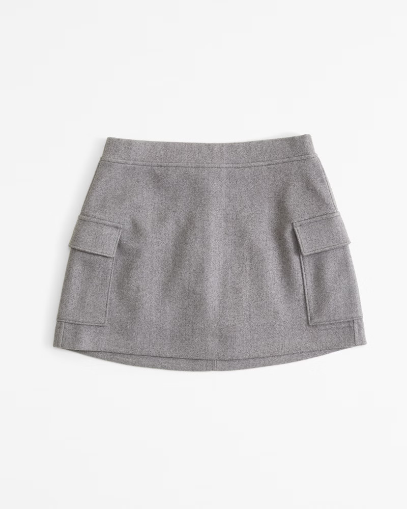 Cargo Fleece Mini Skirt | Abercrombie & Fitch (US)