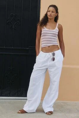 Mid Rise Wide Leg Pants | Ardene