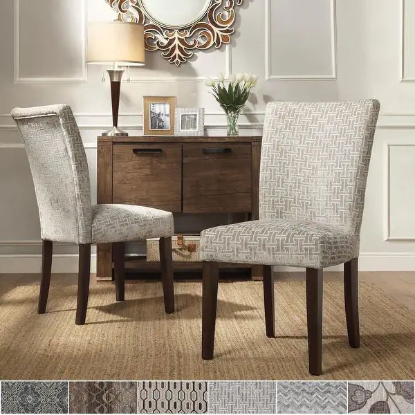 Catherine Print Parsons Dining Side Chair (Set of 2) by iNSPIRE Q Bold - Overstock - 8551271 | Bed Bath & Beyond