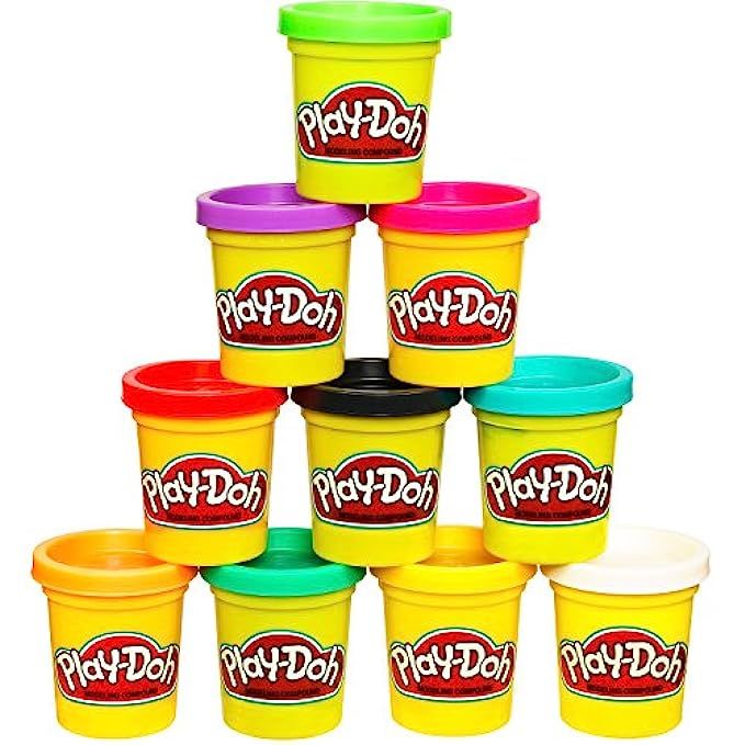 Play-Doh Modeling Compound 10-Pack Case of Colors, Non-Toxic, Assorted Colors, 2-Ounce Cans, Ages 2  | Amazon (US)