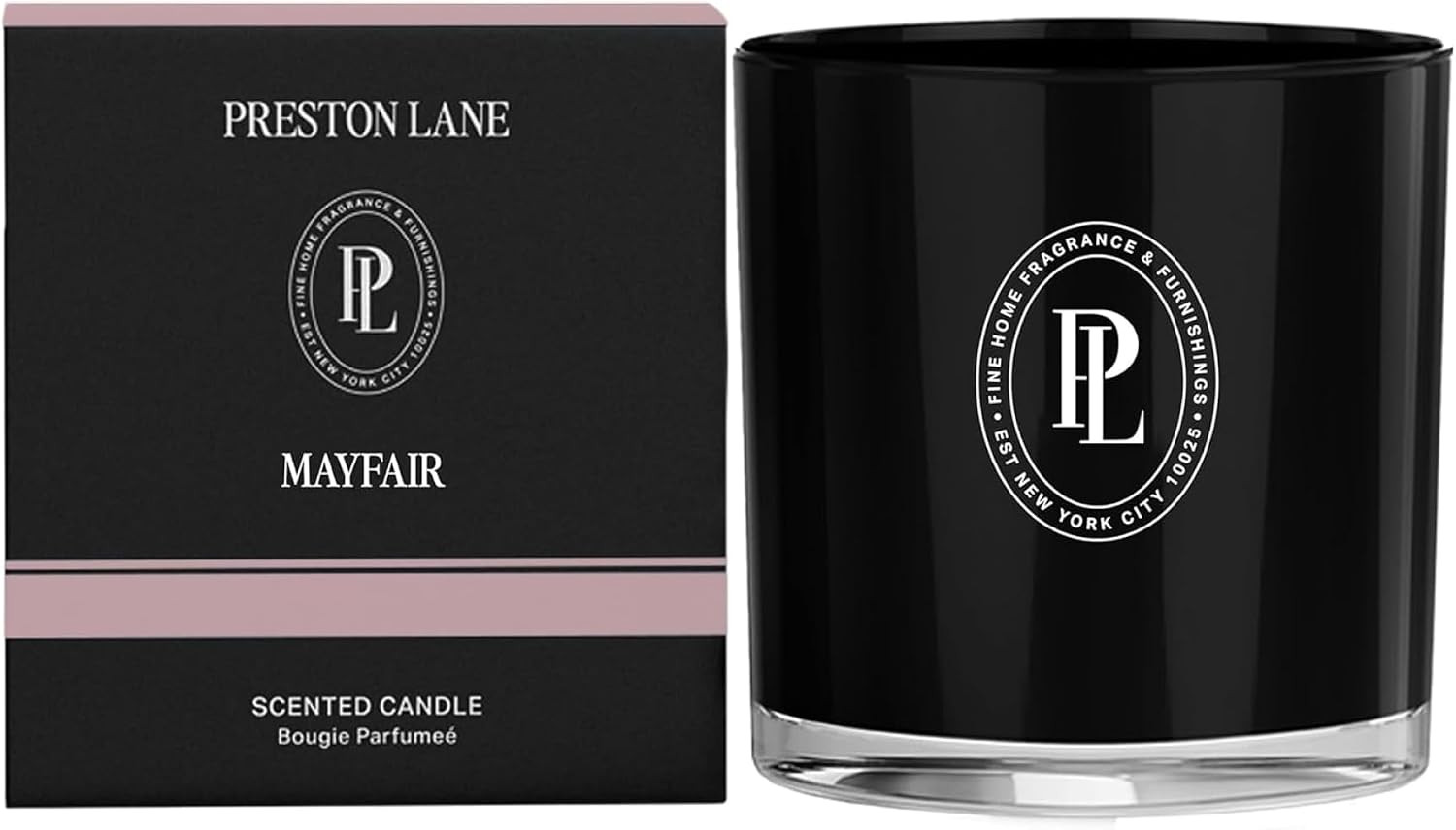 Scented Candle 24oz Long-Burn 3-Wick Soy Wax - Mayfair | Amazon (US)