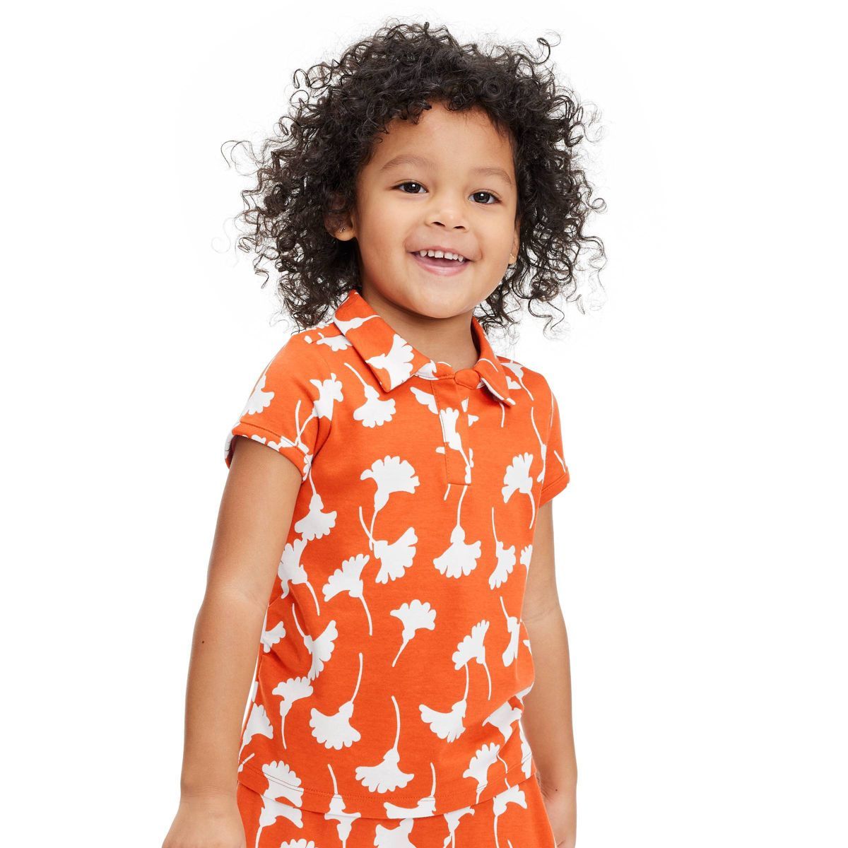 Toddler Collared Short Sleeve Ginkgo Cherry Tomato Shirt - DVF for Target | Target
